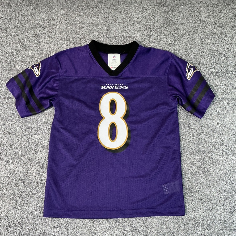 NFL Baltimore Ravens Lamar Jackson 8 Youth Jersey Purple Large 10/12